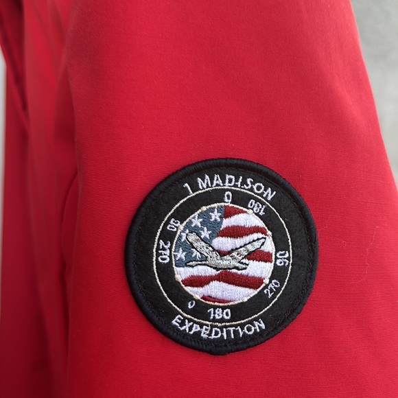 Luxury Red and White Fox Fur Coat - Picture 5 of 5